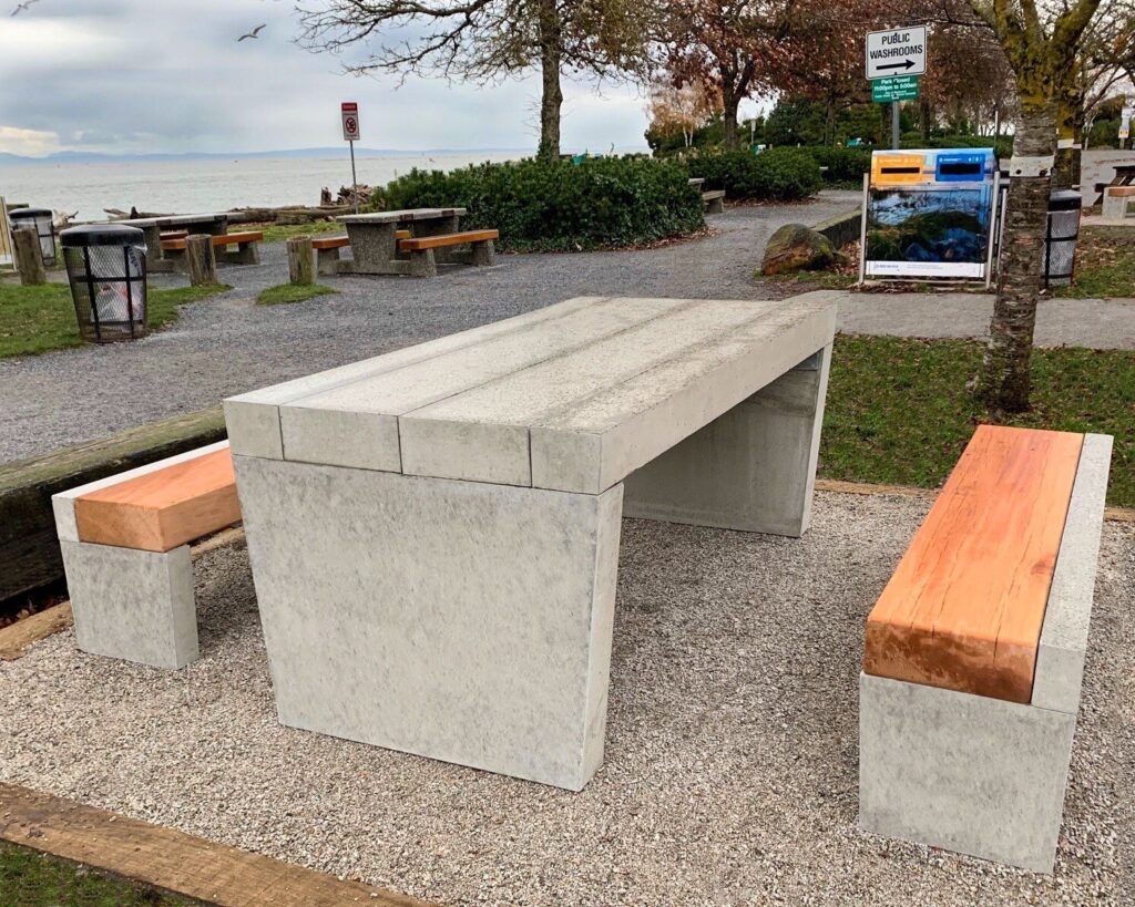 City of Richmond Picnic Table and Benches Sanderson Concrete