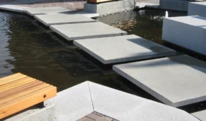 oversized precast concrete water feature slabs