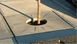 38” X 38” SQUARE PRECAST CONCRETE TREE GRATE