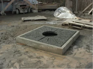 48” X 48” SQUARE PRECAST CONCRETE TREE GRATE