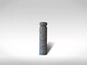Best Buy round exposed precast concrete bollard Vancouver, BC