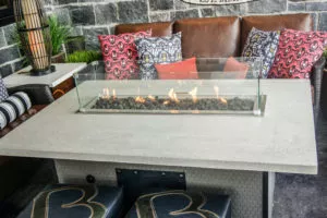 custom precast concrete bar table top