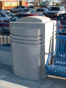 custom precast concrete safety barrier bollard Richmond, BC