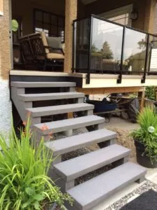 custom staircase precast concrete stair stringers and treads New Westminster BC