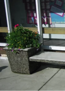 precast concrete Plantabench combo with concrete slat