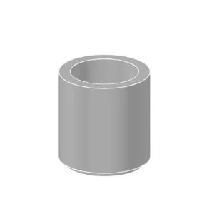 RD2424 round precast concrete planter Surrey BC