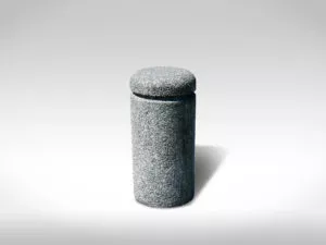 precast exposed aggregate concrete round bollard Vancouver, BC