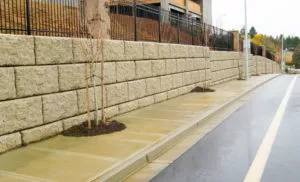 StoneTerra precast concrete retaining wall blocks