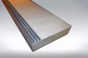 broom finish carborundum safety nosing precast concrete stair tread