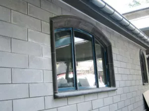 charcoal cement window trim