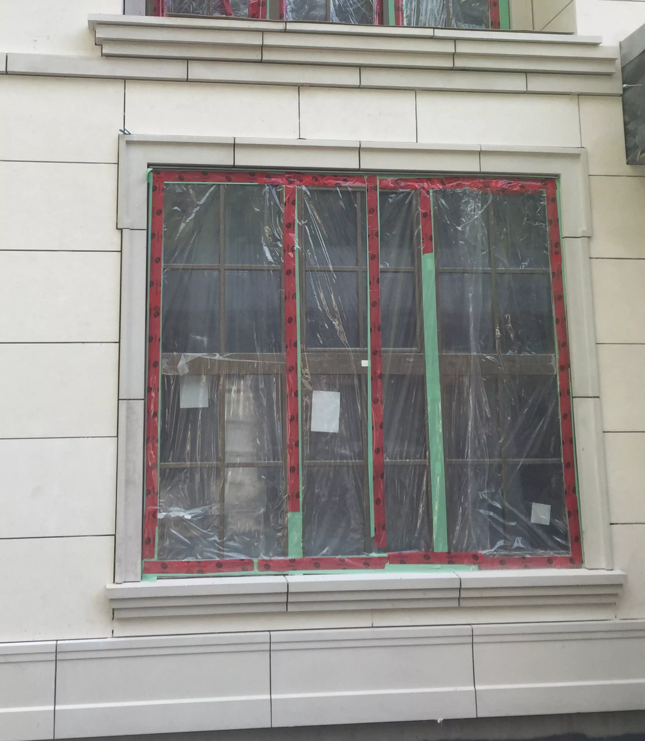 Custom cast stone precast concrete window sill and surrounds in Vancouver BC