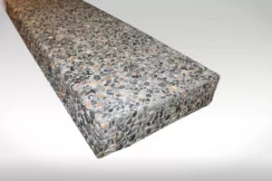 exposed aggregate precast concrete stair tread