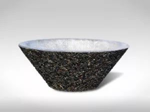 flared pot NO18 exposed aggregate precast concrete planter