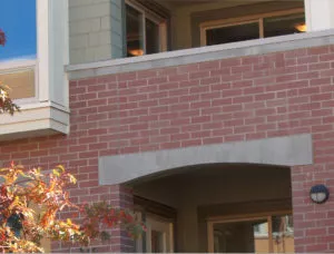 custom entryway arch precast concrete lintel
