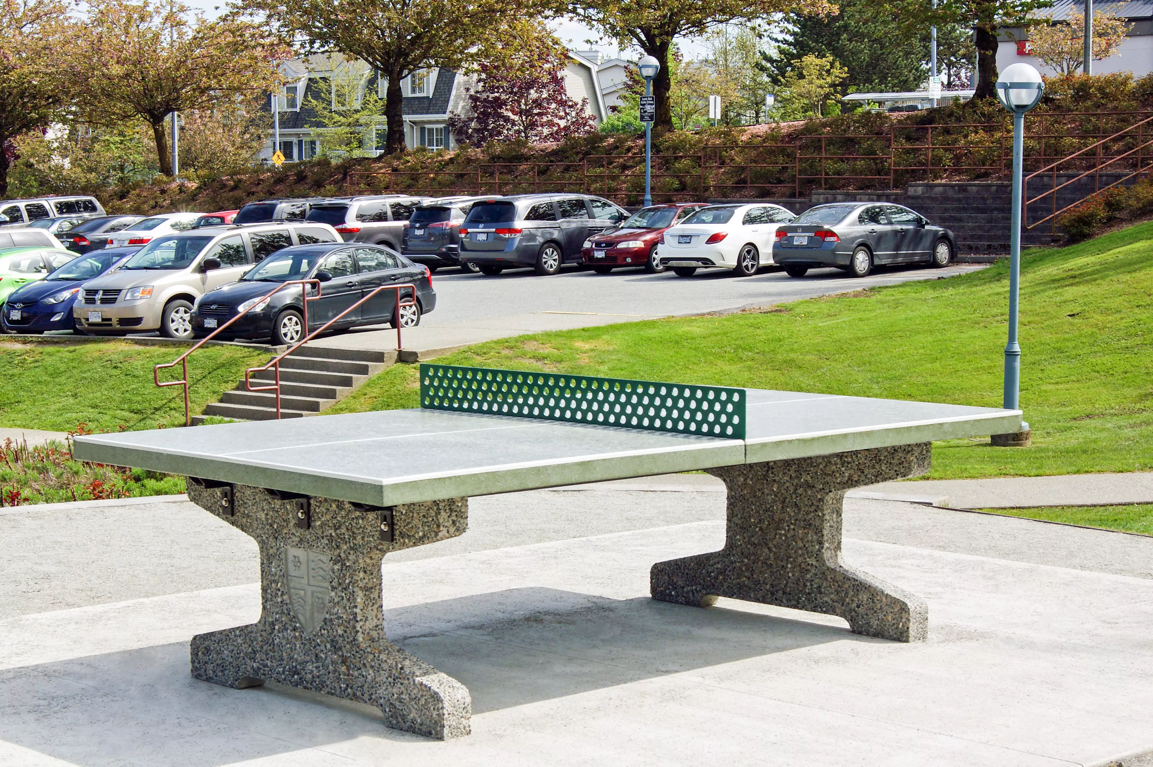 Polished precast concrete ping pong table Langley BC