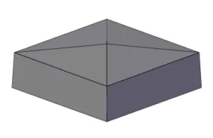 precast concrete post 14 A sketch