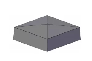 precast concrete peaked post cap example