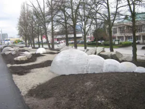 custom precast concrete playground worm sculpture Richmond BC