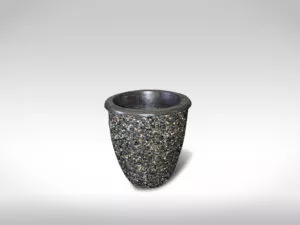 tall pot LA5 exposed aggregate precast concrete planter