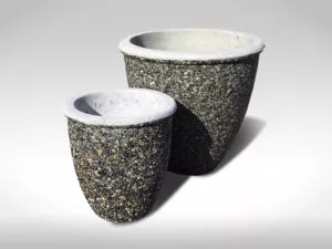 LA5 & LA6 flower pots exposed aggregate precast concrete planter
