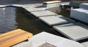 precast concrete custom slabs water feature