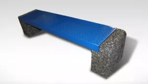 precast concrete outdoor bench steel seats cement legs
