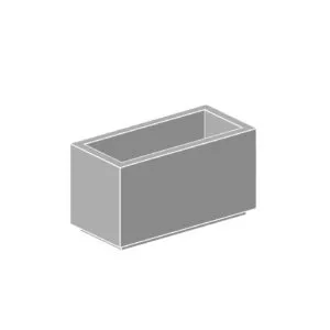R3617 rectangular precast concrete planter