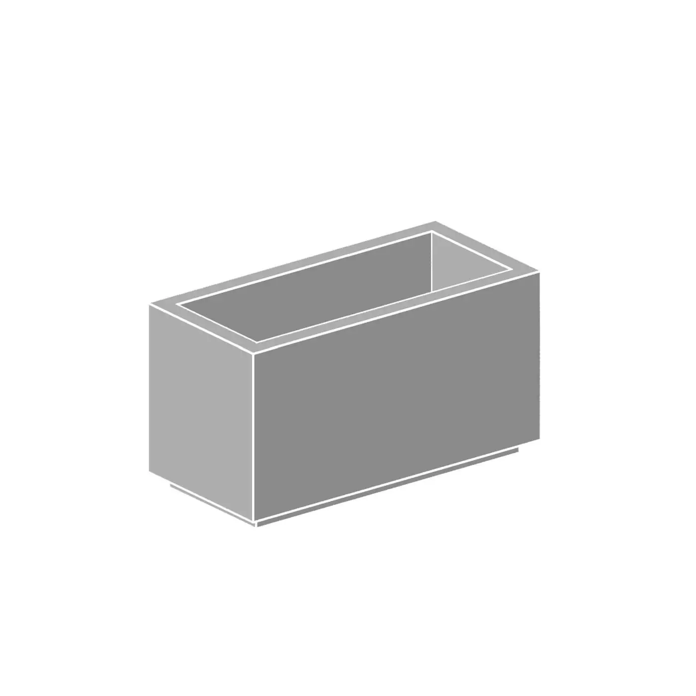 R3617 Rectangular Precast Concrete Planter