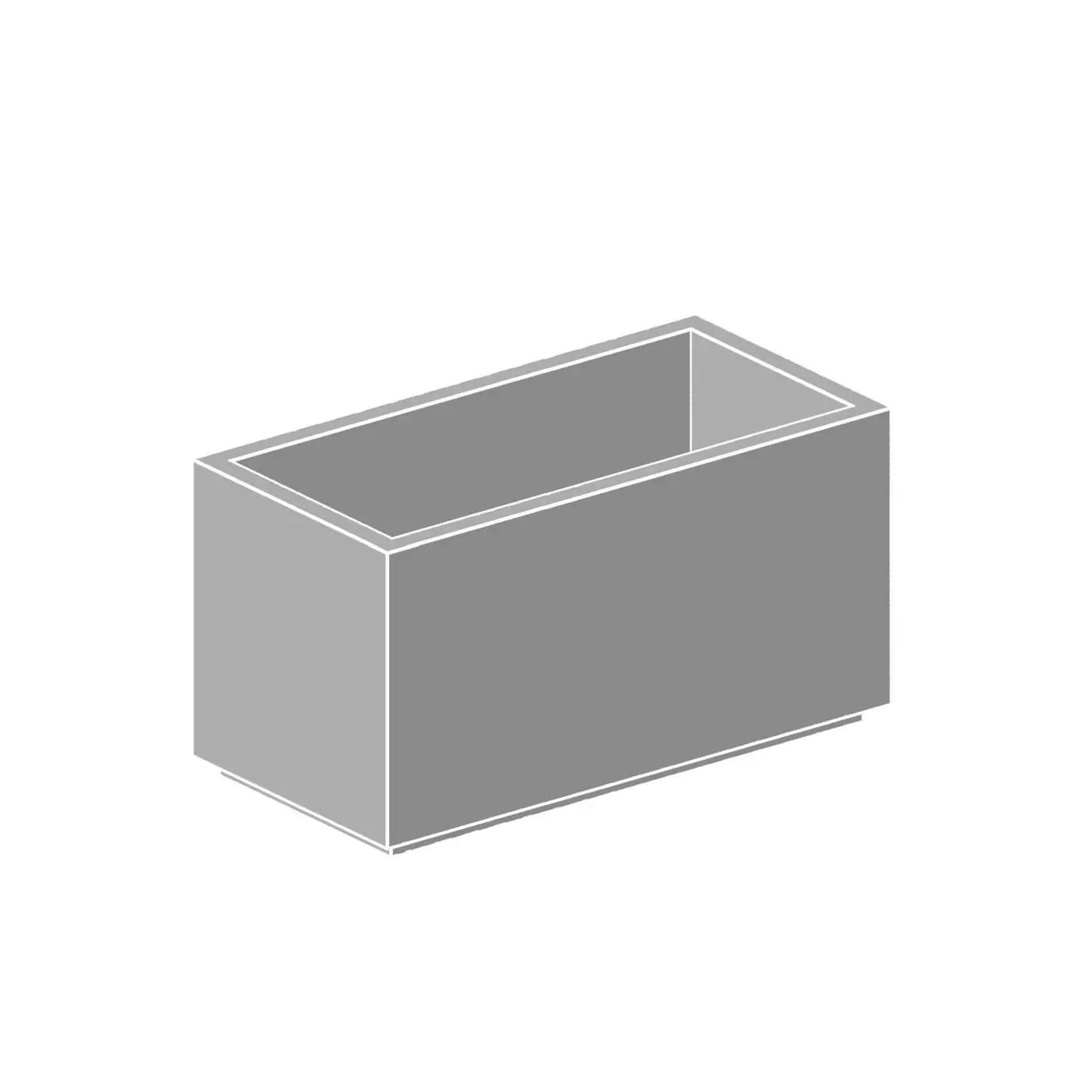 R4824 Rectangular Precast Concrete Planter