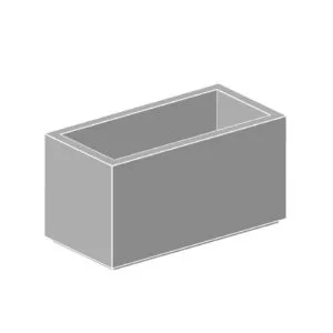R6030 rectangular precast concrete planter