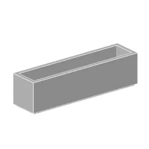R9624 rectangular precast concrete planter