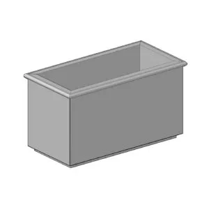 RL4824 rectangular precast concrete planter
