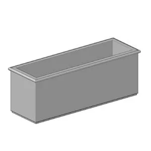 RL7224 rectangular precast concrete planter