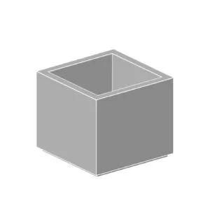 S3630 square precast concrete planter