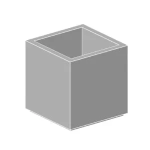 S3636 square precast concrete planter