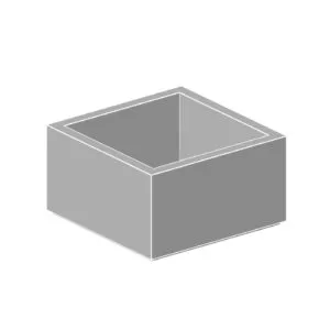 S6032 square precast concrete planter