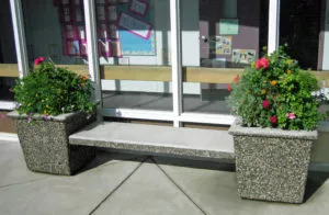 precast concrete garden bench Vancouver, BC