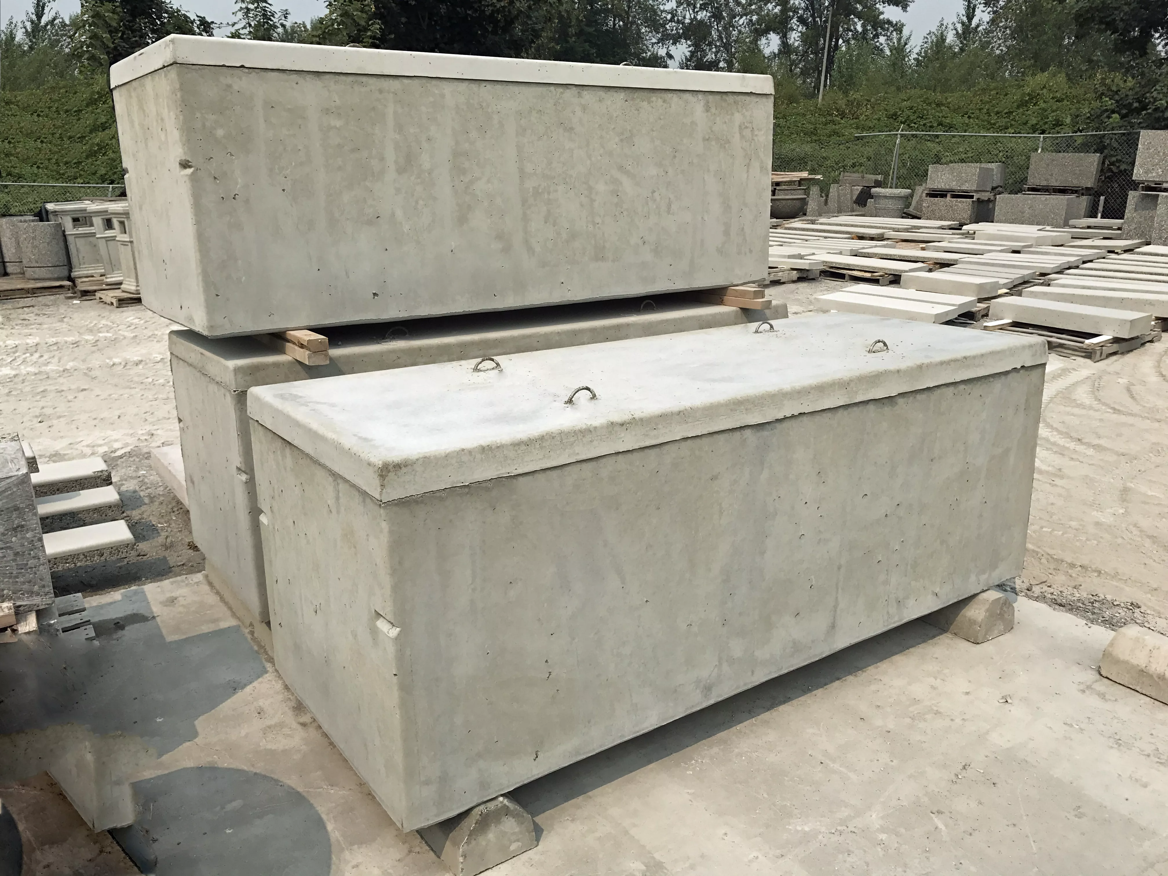 Precast concrete cemetery products