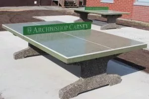 Archbishop Carney Concrete Table Tennis tables by Sanderson Concrete Surrey BC