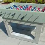 custom precast concrete foosball table Coquitlam