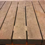 precast concrete wood grain slabs tan