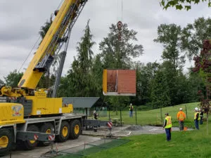 placing base unit precast concrete building Surrey BC