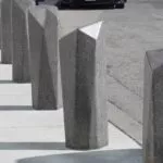 hand polished architectural precast concrete security bollards vancouver airport