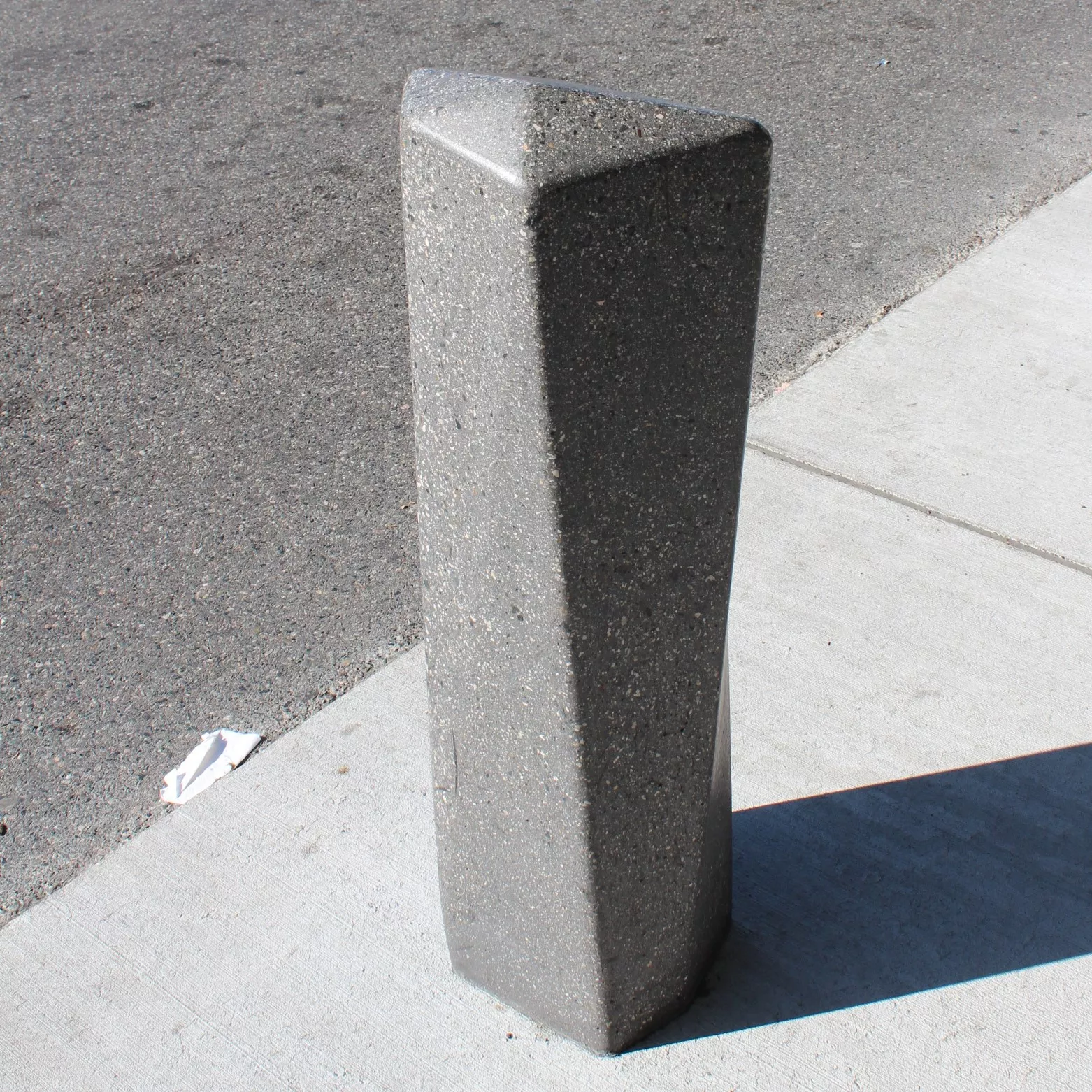 precast concrete bollards security sidewalk vancouver airport yvr (2)