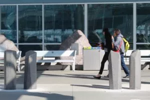 precast concrete custom security bollards vancouver airport