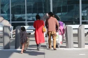 precast concrete sidewalk bollards security yvr