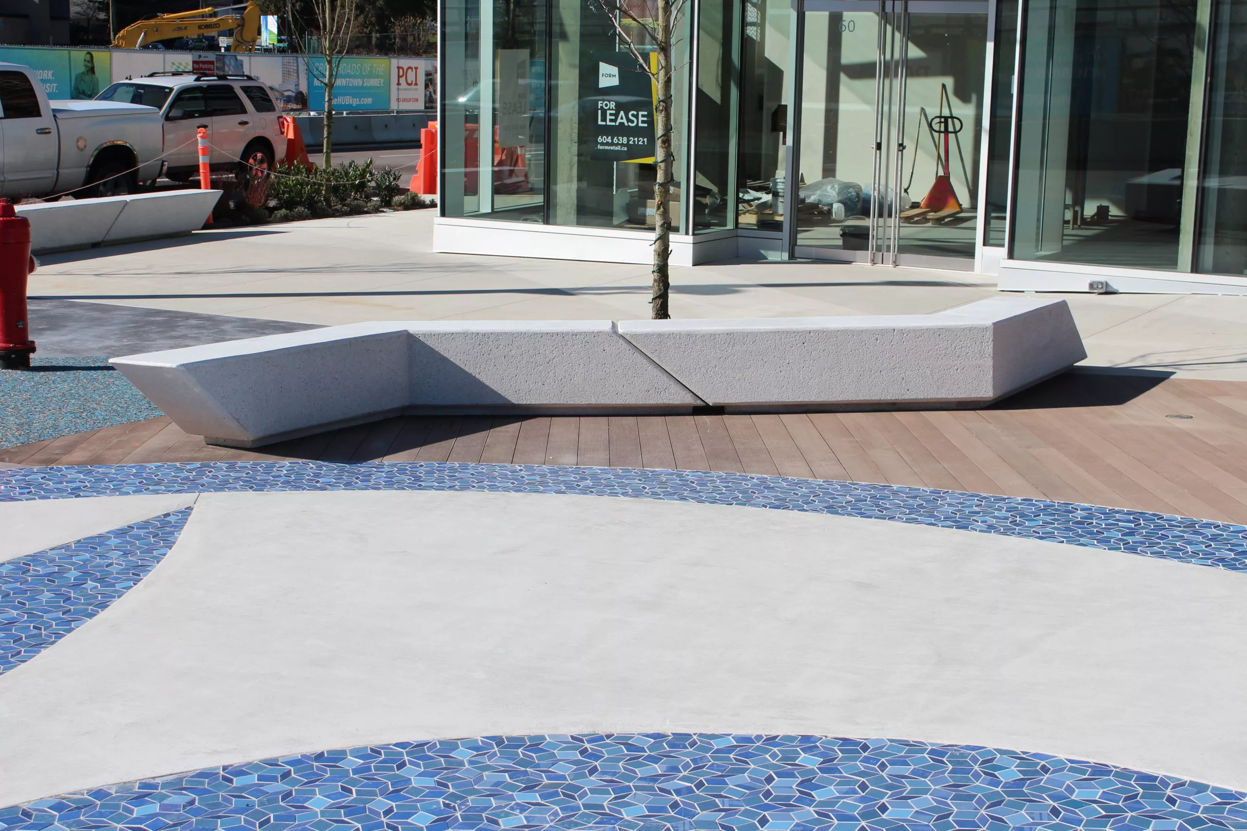 Precast concrete products for public spaces