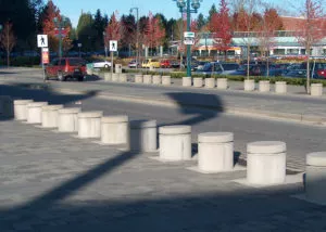 precast concrete custom traffic security bollards Surrey BC