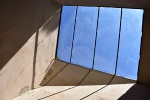 Skylight inside the washroom