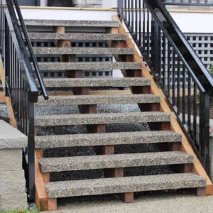 Stair treads Commercial Residential Aggregate Sandblast